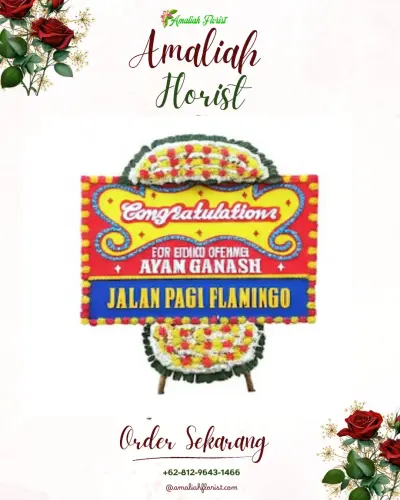 Bunga Papan Congratulation di Kaligangsa